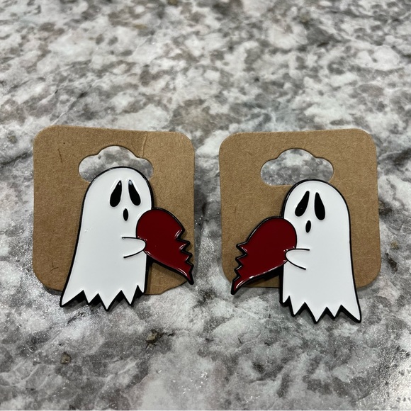 Accessories - $10 when bundled - Ghost Heart Enamel Pins